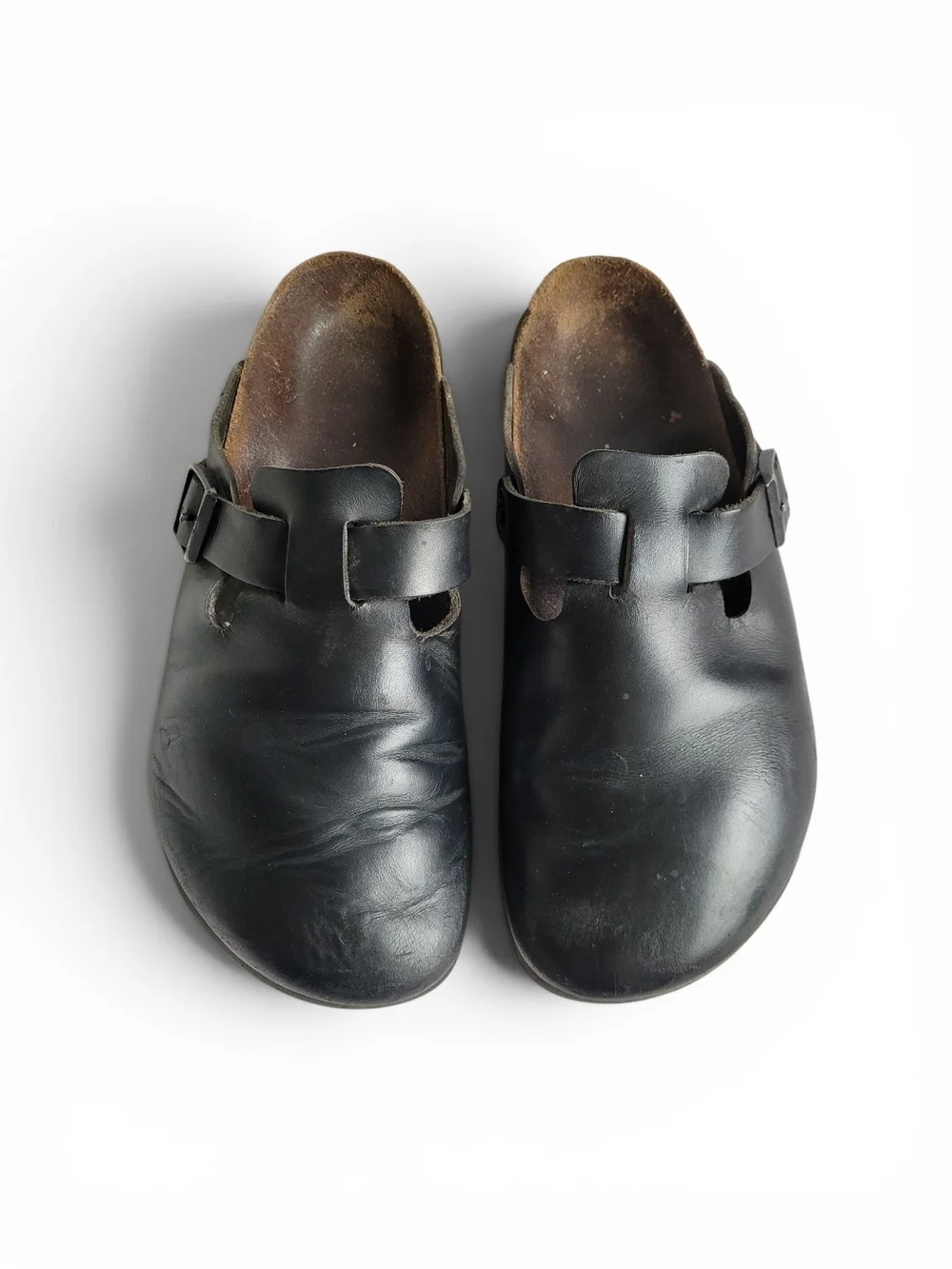 Birkenstock | Shoes | Birkenstock Boston Clogs Black Leather  display picture 1